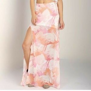 Show Me Your MuMu Mick Skirt - Maxi Flamingo NWT